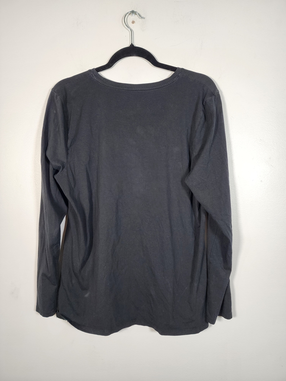 J. Jill Black Long Sleeve Top Women’s Pima Cotton - Picture 3 of 8